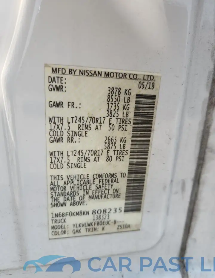 1N6BF0KM8KN808235# 13