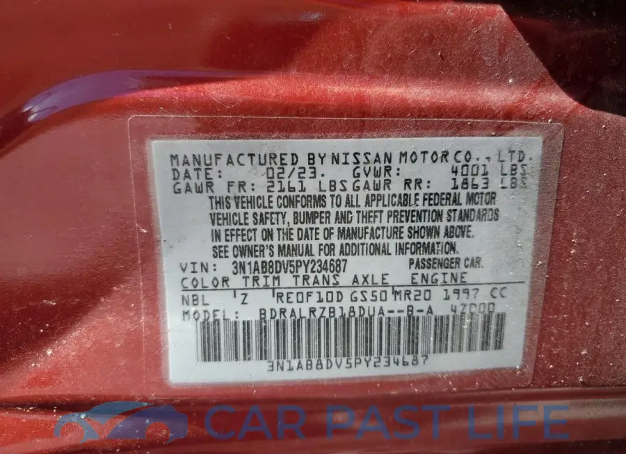 3N1AB8DV5PY234687# 13