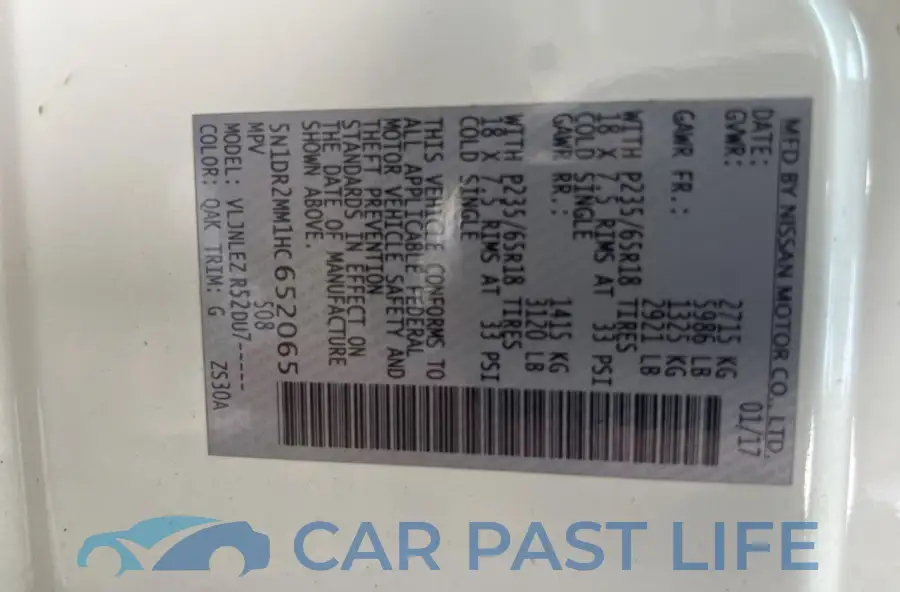 5N1DR2MM1HC652065# 10