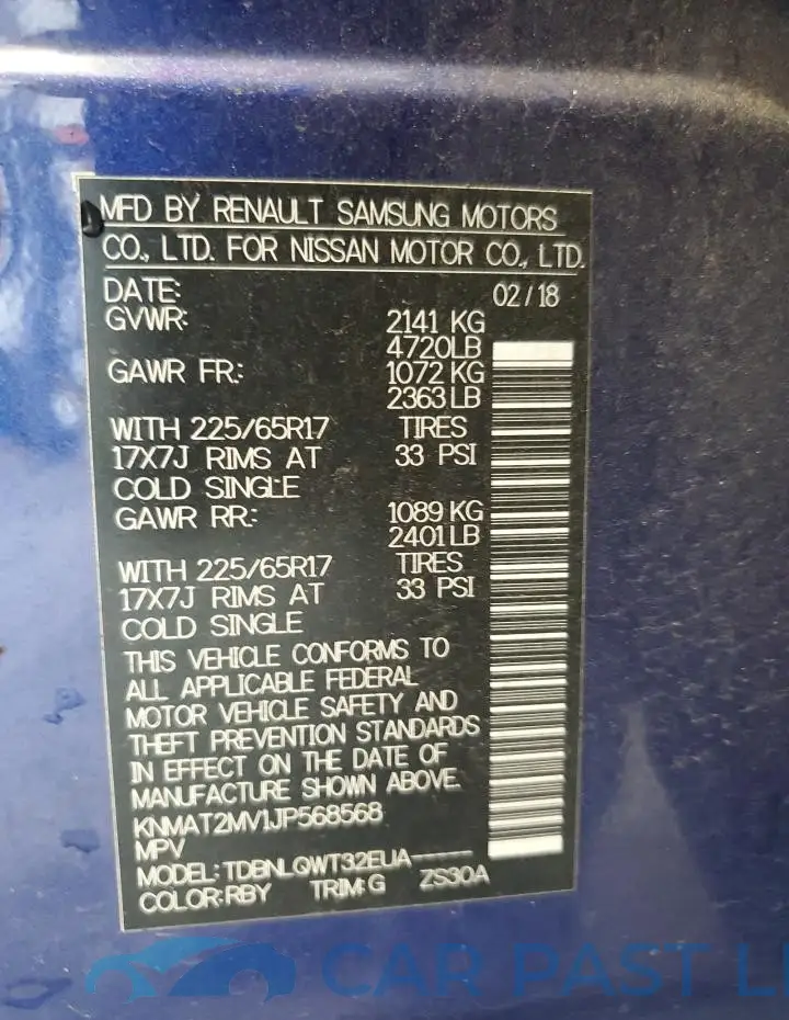 KNMAT2MV1JP568568# 13