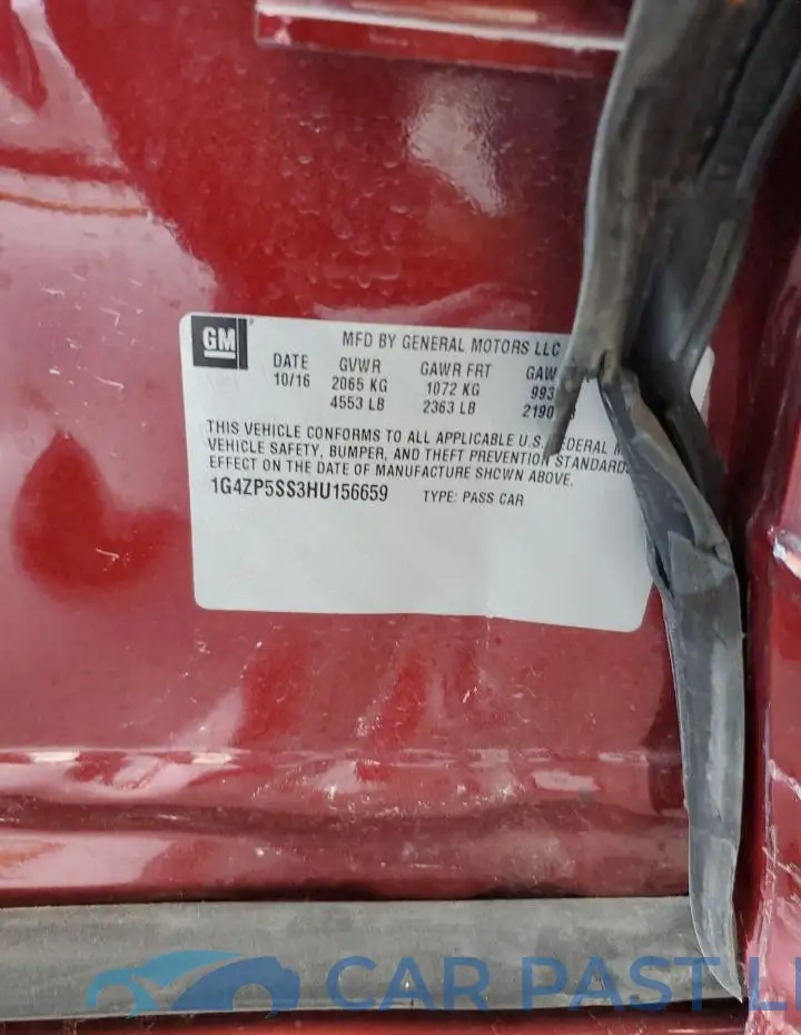 1G4ZP5SS3HU156659# 12