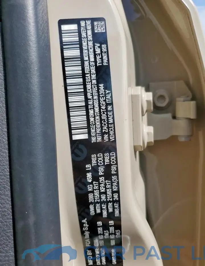 ZACCJBCT4GPE13944# 13