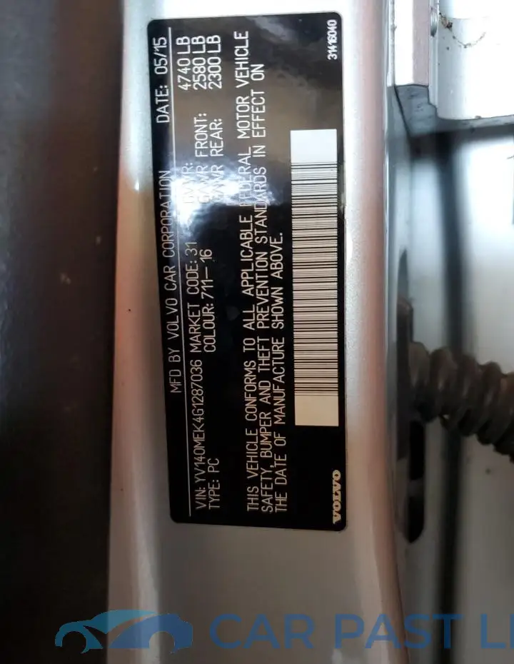 YV140MEK4G1287036# 12