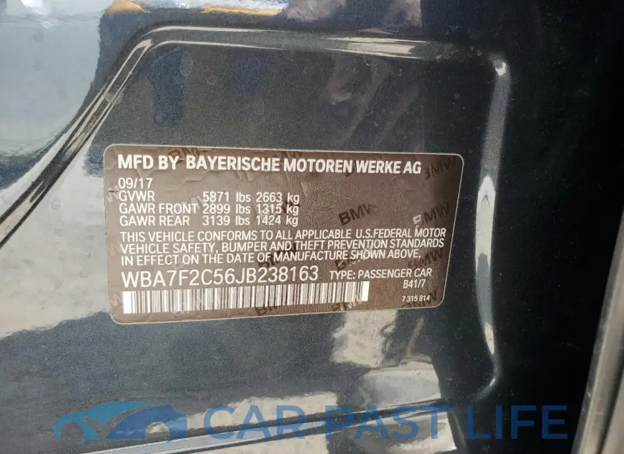 WBA7F2C56JB238163# 12