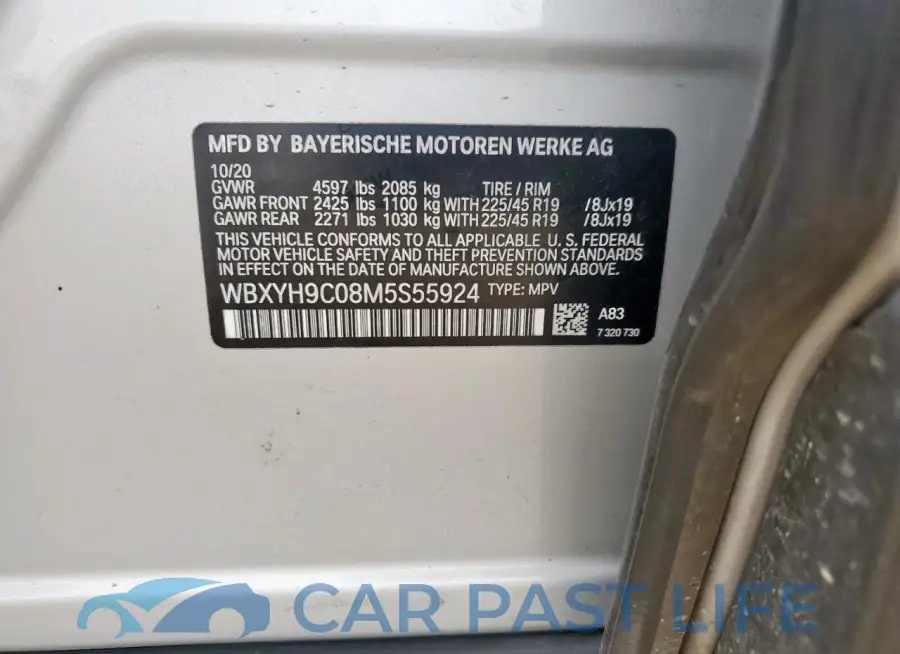 WBXYH9C08M5S55924# 14