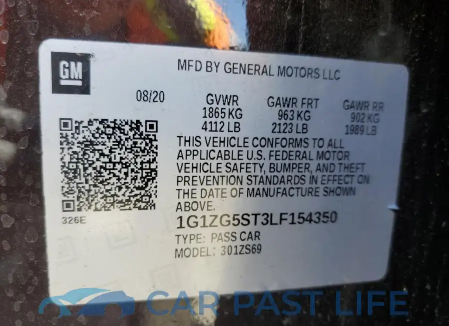 1G1ZG5ST3LF154350# 12