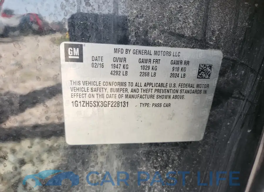 1G1ZH5SX3GF228131# 12