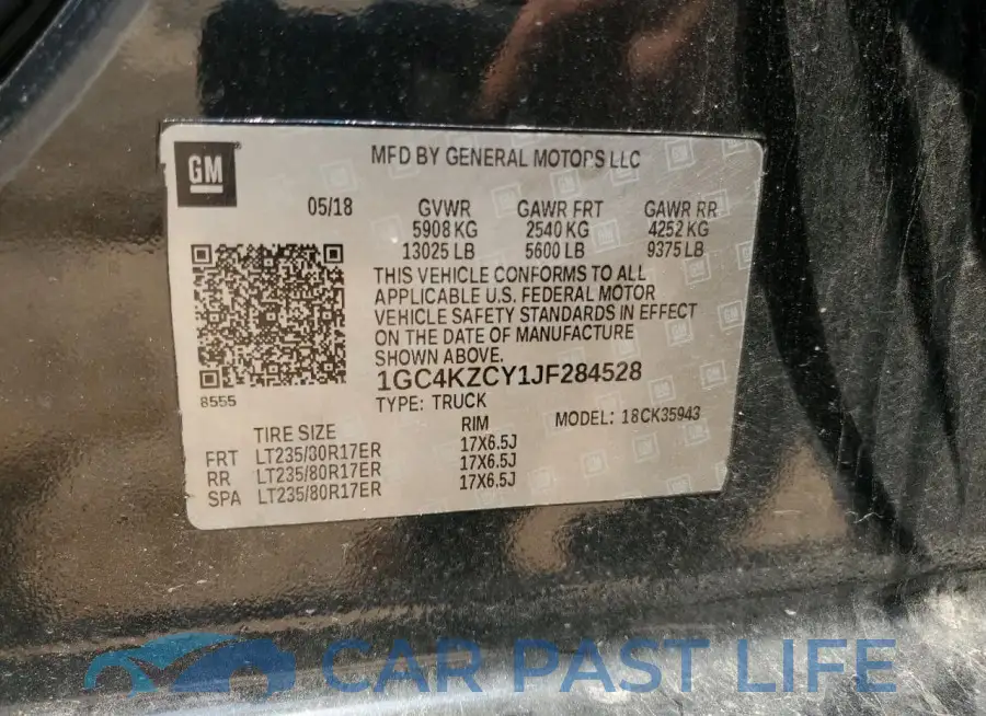 1GC4KZCY1JF284528# 13