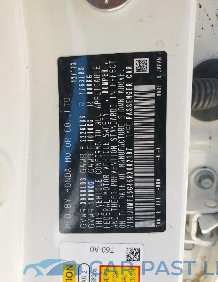 JHMFL5G46RX002197# 13