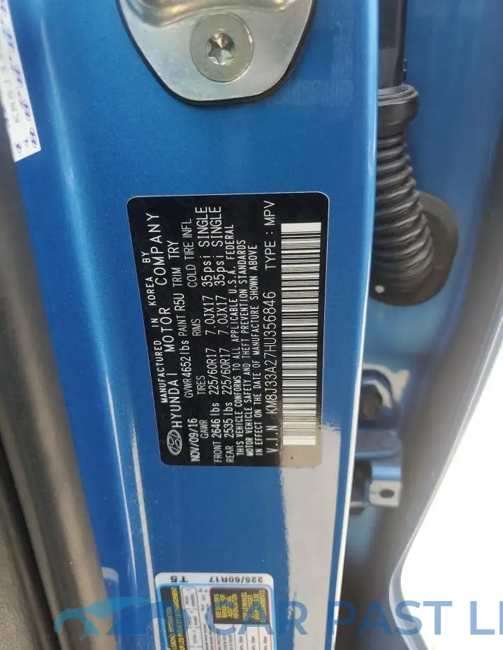 KM8J33A27HU356846# 12