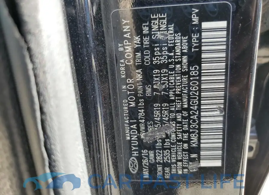 KM8J3CA24GU260185# 13