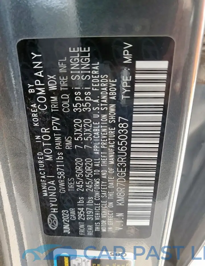 KM8R7DGE3RU650387# 14
