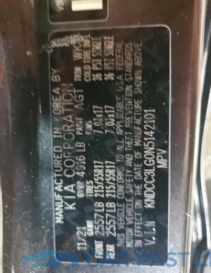KNDCC3LG0N5142101# 13