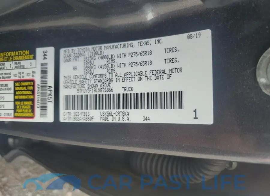 5TFUY5F18LX876866# 12