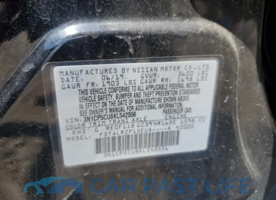3N1CP5CU8KL542556# 13