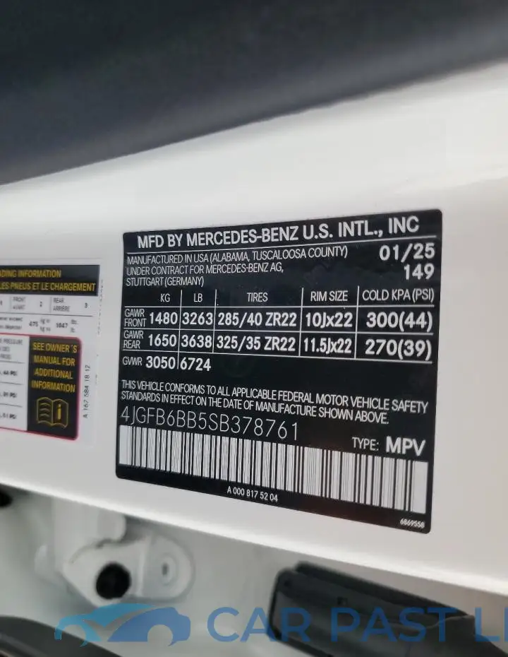 4JGFB6BB5SB378761# 13