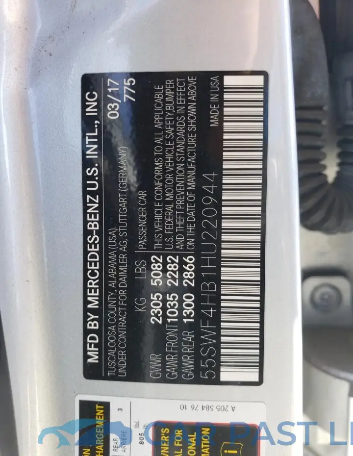 55SWF4HB1HU220944# 12
