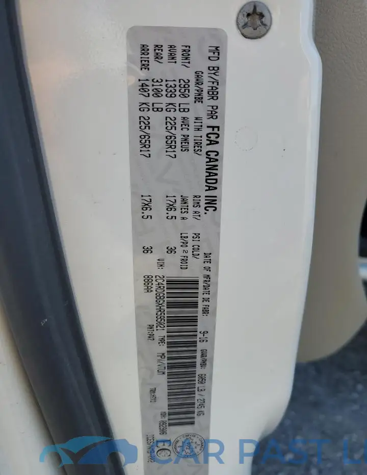 2C4RDGBGXHR595021# 13