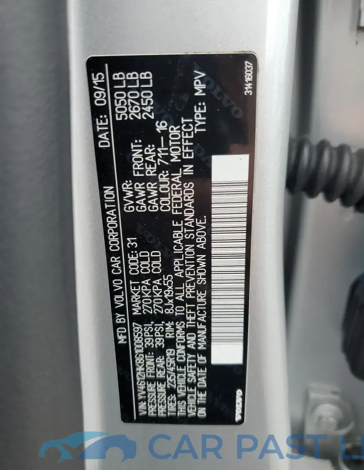 YV4612HK8G1008597# 12