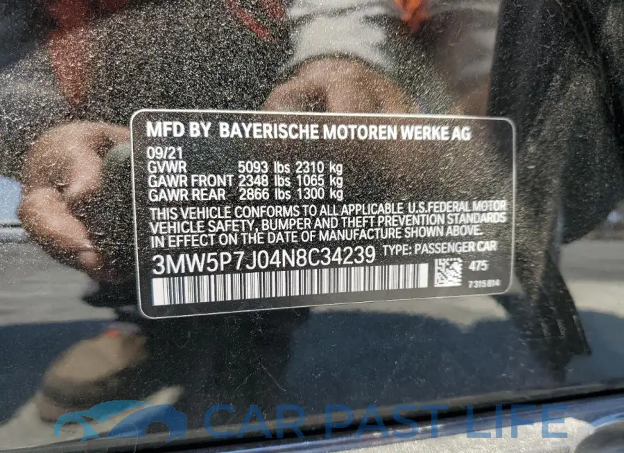 3MW5P7J04N8C34239# 12