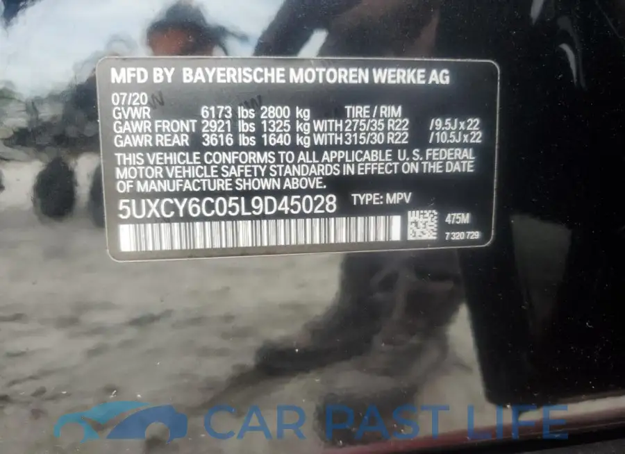 5UXCY6C05L9D45028# 13