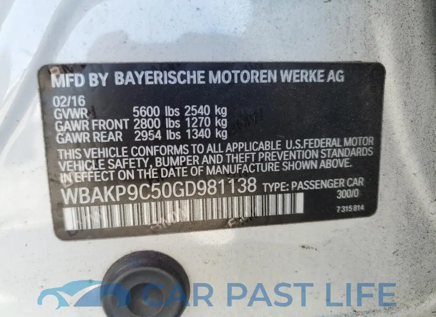 WBAKP9C50GD981138# 12