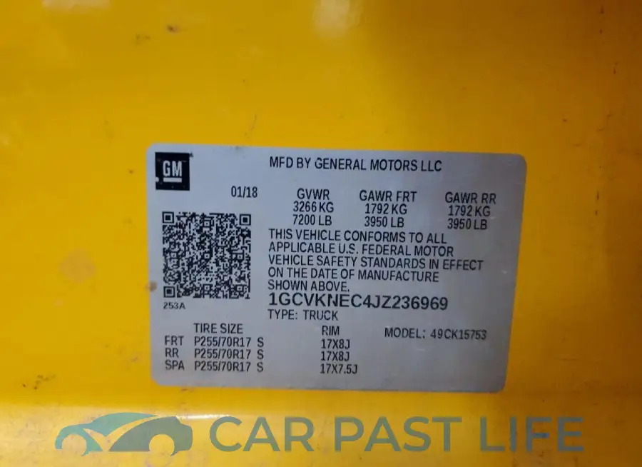 1GCVKNEC4JZ236969# 13