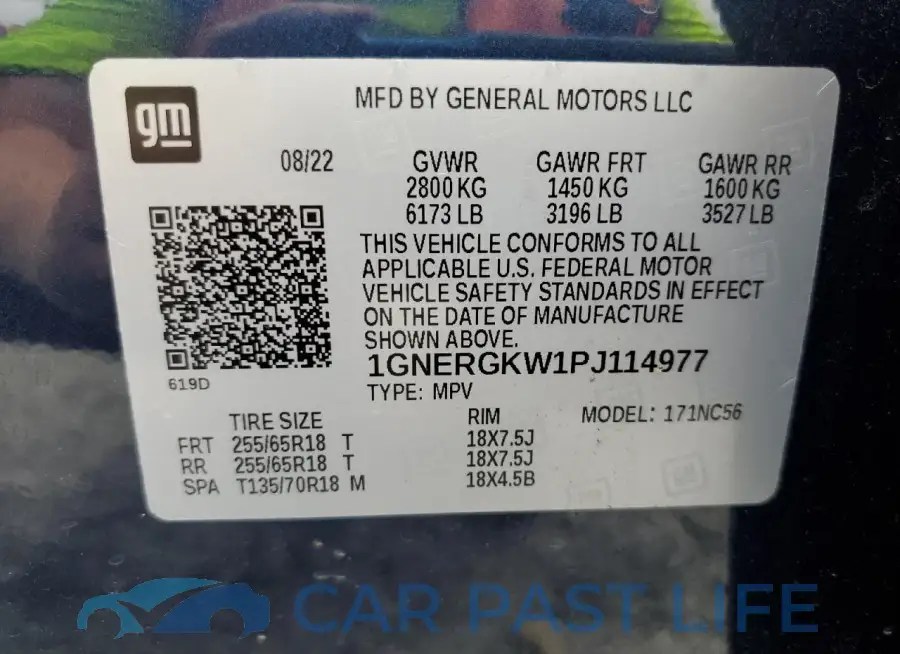 1GNERGKW1PJ114977# 13