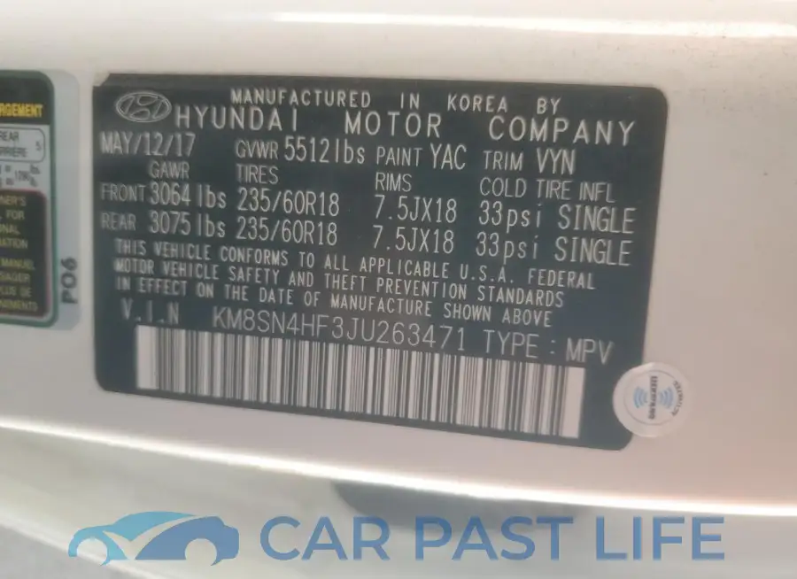 KM8SN4HF3JU263471# 13