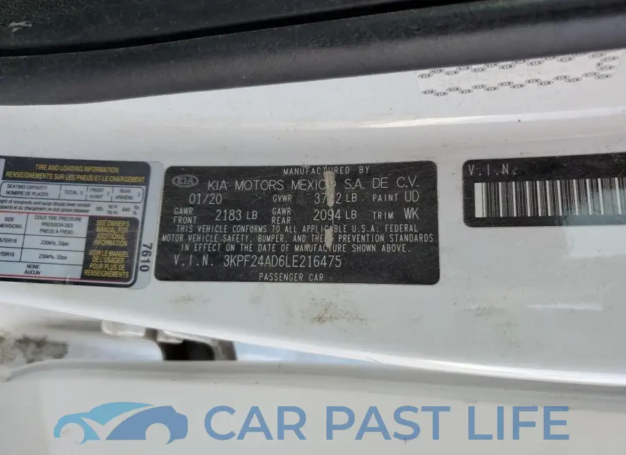 3KPF24AD6LE216475# 13