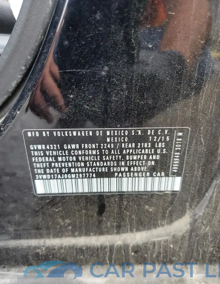 3VWD17AJ0GM297774# 12