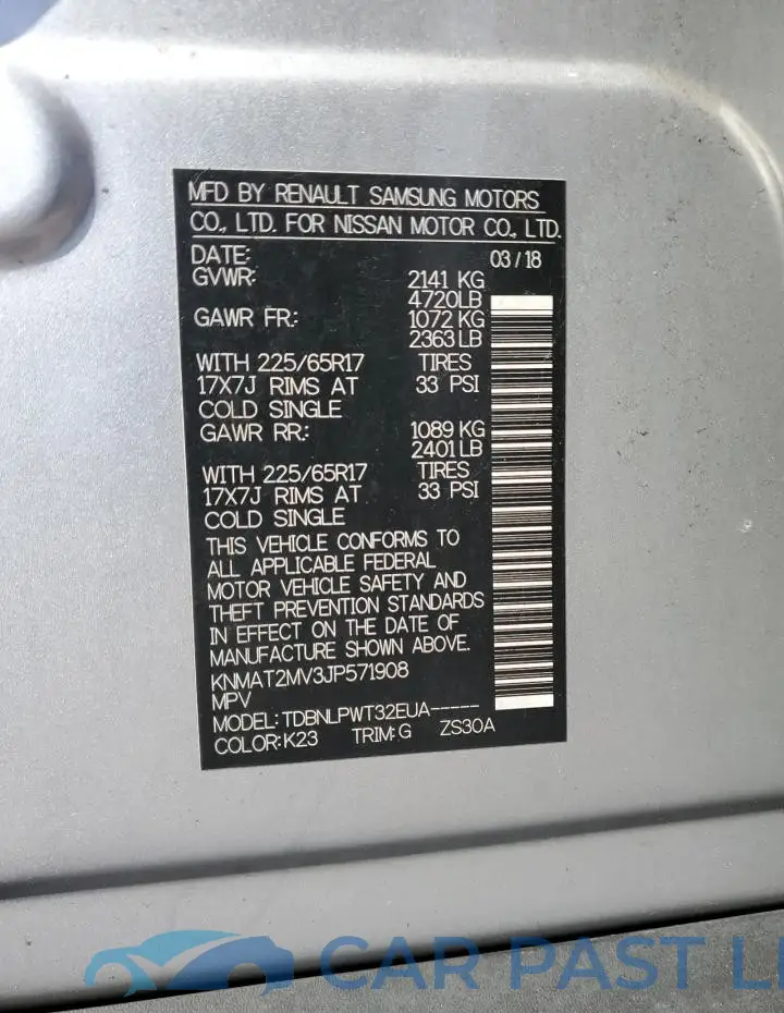 KNMAT2MV3JP571908# 13