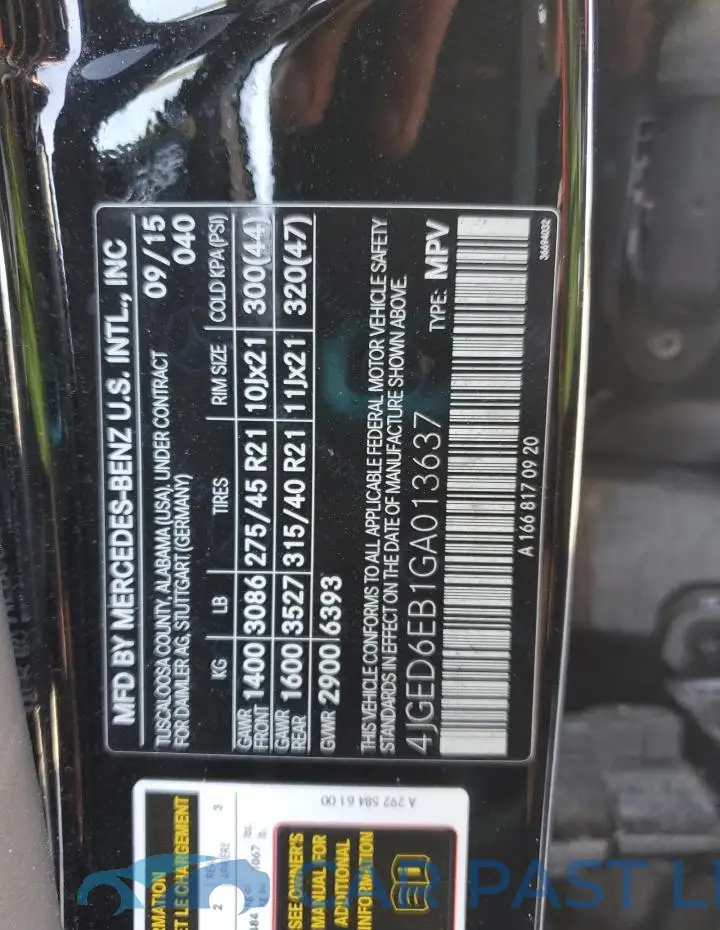 4JGED6EB1GA013637# 14