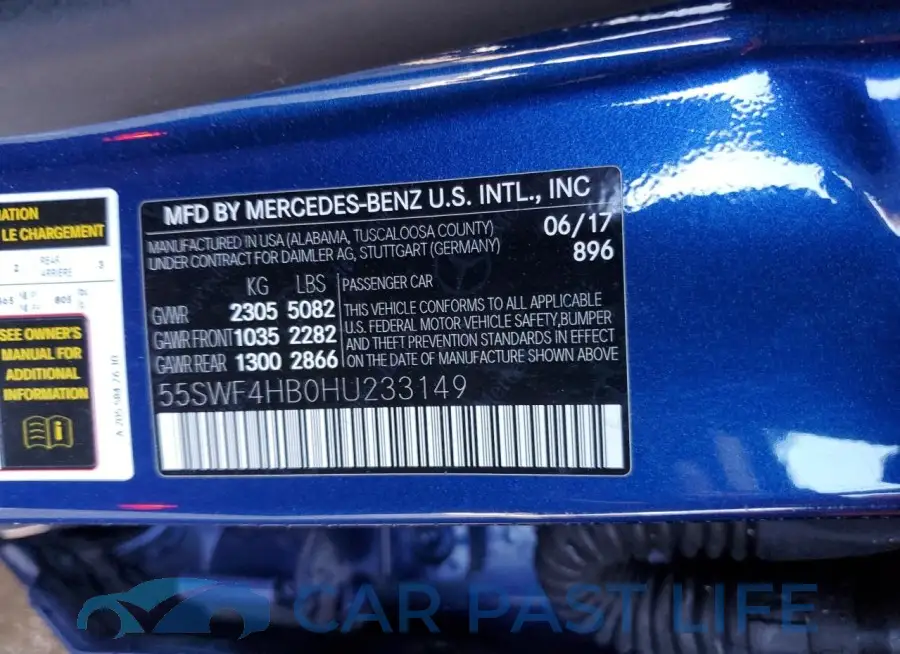 55SWF4HB0HU233149# 12