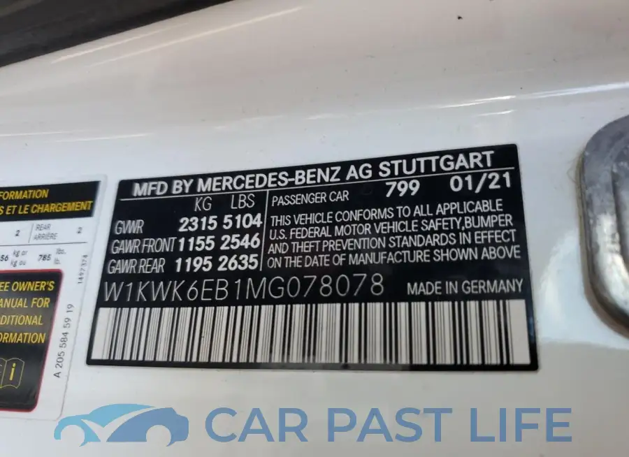 W1KWK6EB1MG078078# 12
