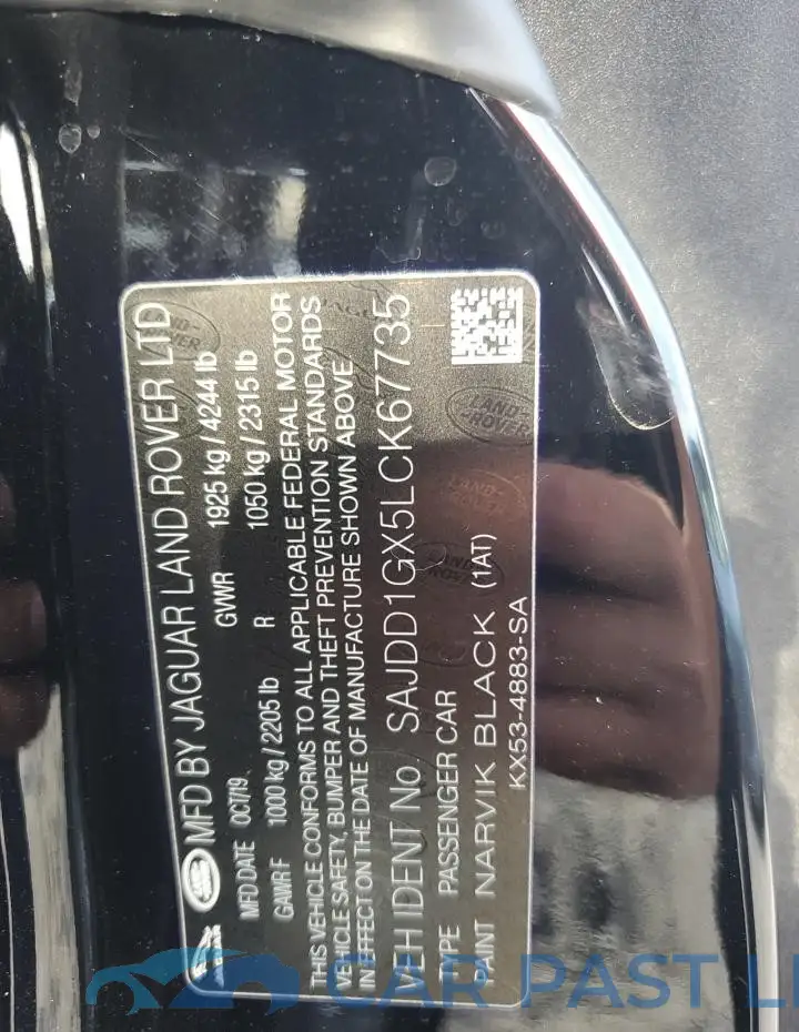 SAJDD1GX5LCK67735# 12