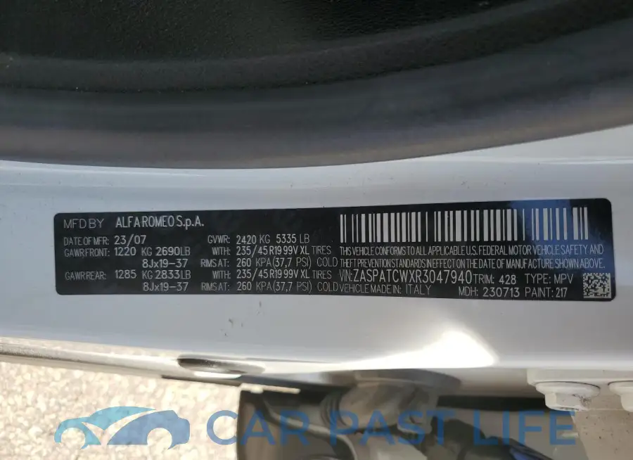 ZASPATCWXR3047940# 13