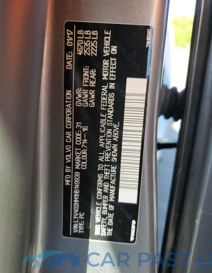 LYV402HM1HB149939# 12