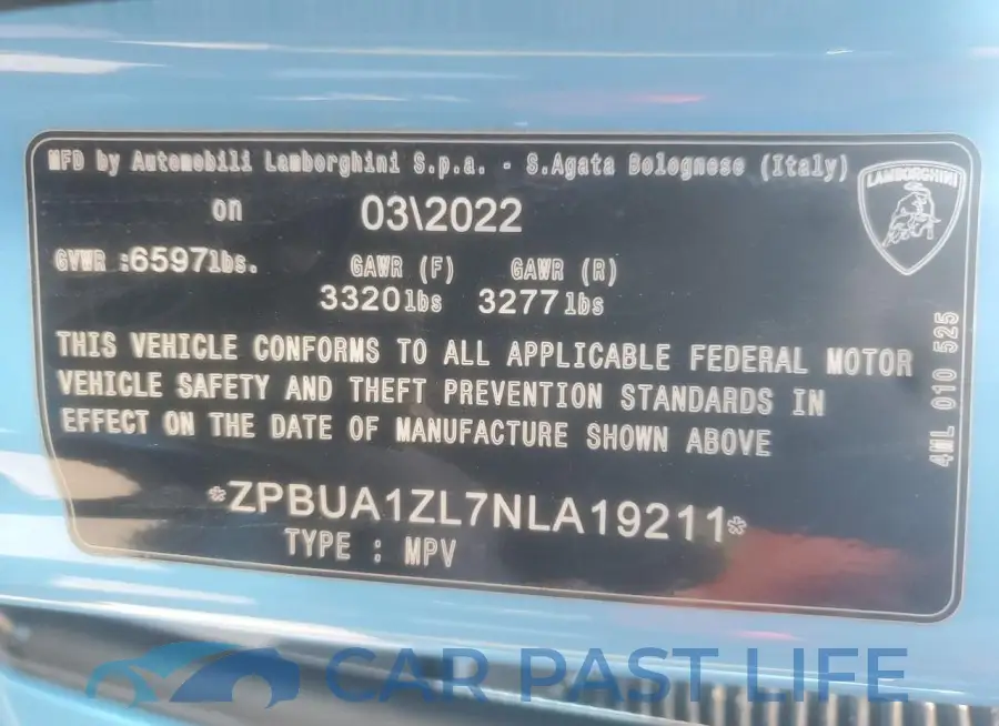 ZPBUA1ZL7NLA19211# 12