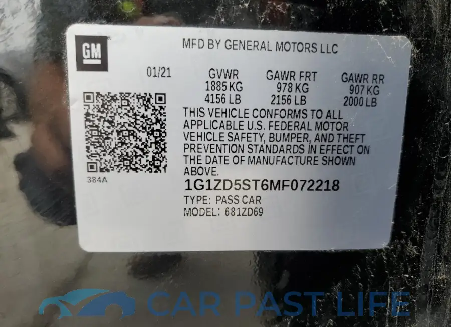 1G1ZD5ST6MF072218# 12