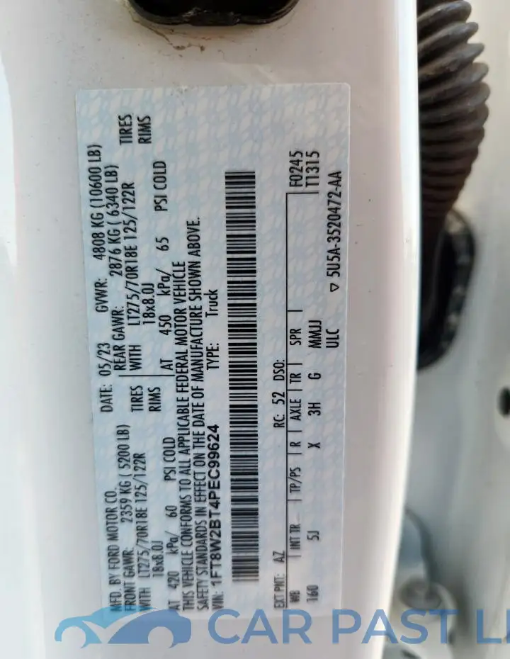 1FT8W2BT4PEC99624# 12