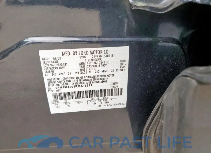 2FMPK4J98RBA16211# 13