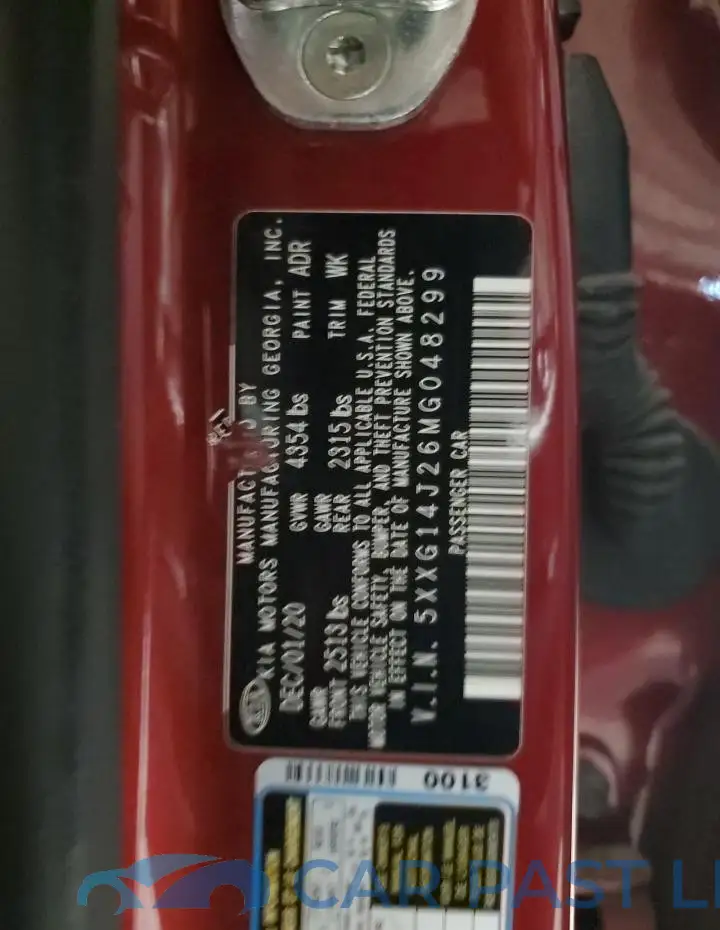 5XXG14J26MG048299# 13