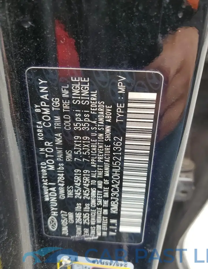 KM8J3CA20HU521362# 13