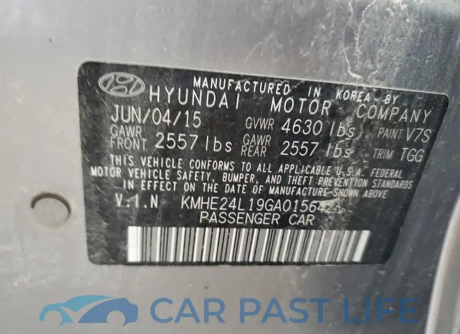 KMHE24L19GA015642# 12