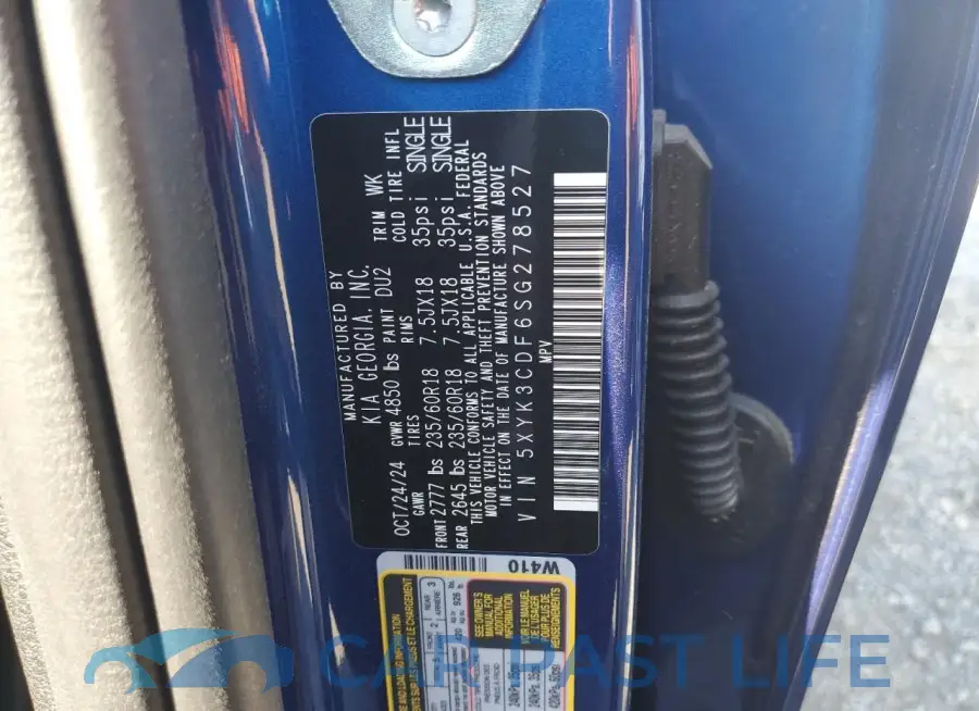 5XYK3CDF6SG278527# 13