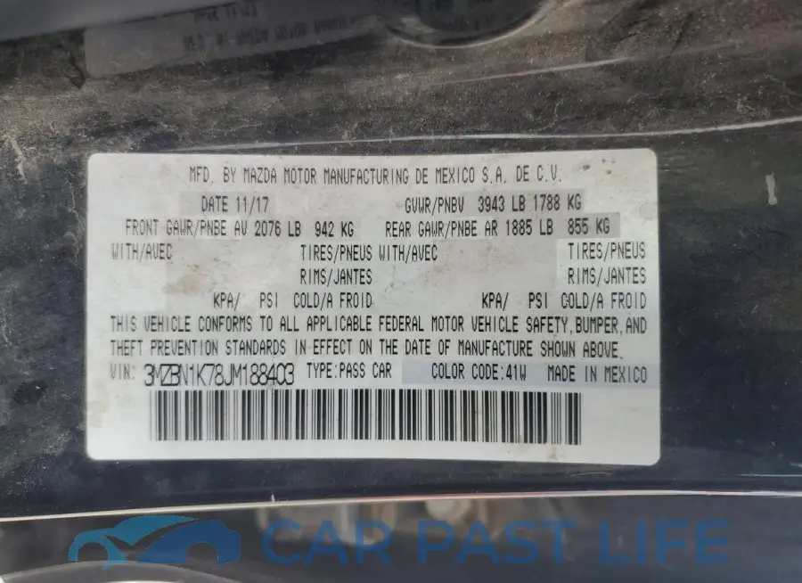 3MZBN1K78JM188403# 12