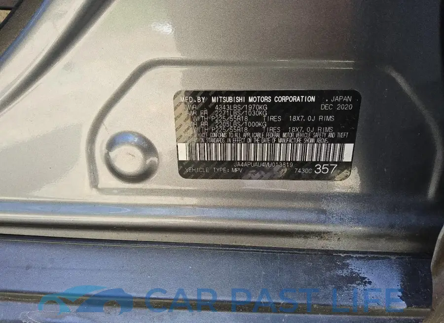 JA4APUAU4MU013819# 12