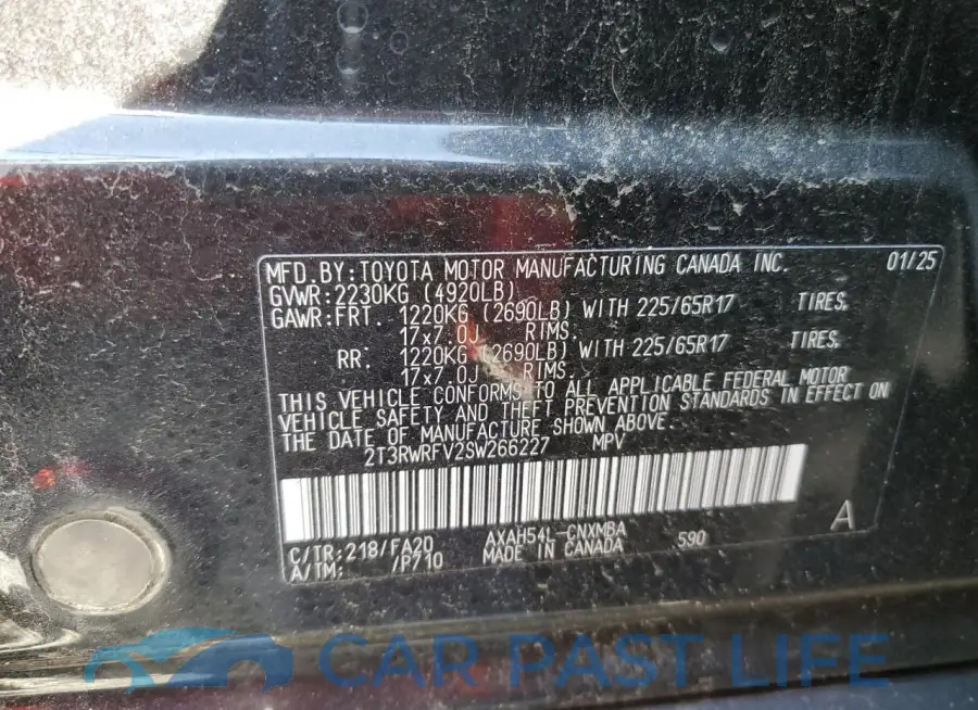 2T3RWRFV2SW266227# 13