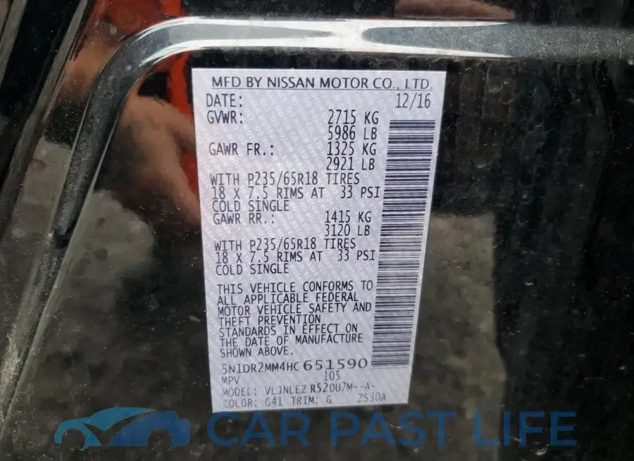 5N1DR2MM4HC651590# 13